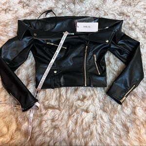 NWOT House of CB Romera vegan leather jacket size S